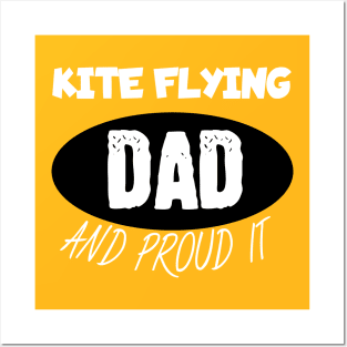 Kite flying dad Posters and Art